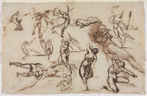 Sheet of Sketches (verso), 1819. Creator: Théodore Géricault (French, 1791-1824).