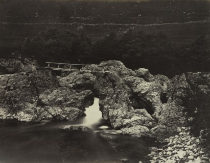 Shepherd's Bridge near Forest Lodge, 1871. Creator: James Valentine (British, 1815-1880).