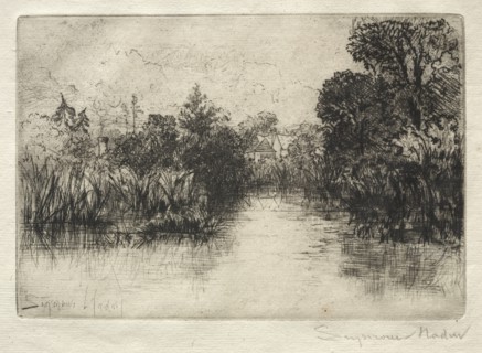 Shere Mill Pond (A Small Study). Creator: Francis Seymour Haden (British, 1818-1910).
