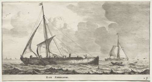Ships of Amsterdam: A Merchantman. Creator: Reinier Nooms (Dutch, c. 1623-1667).