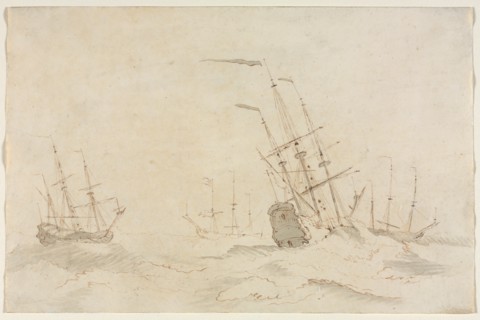 Ships, second half 1600s. Creator: Ludolf Backhuysen (Dutch, 1631-1708).