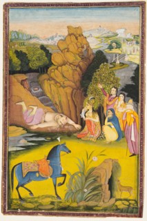 Shirin and Farhad, c. 1810. Creator: Amar Das Bhatti (Indian, active 1800s), attributed to ; Dana Bhatti (Indian, active 1800s).