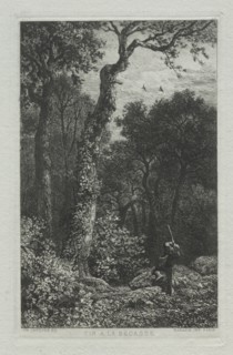 Shooting the Woodcock. Creator: Charles-Émile Jacque (French, 1813-1894).