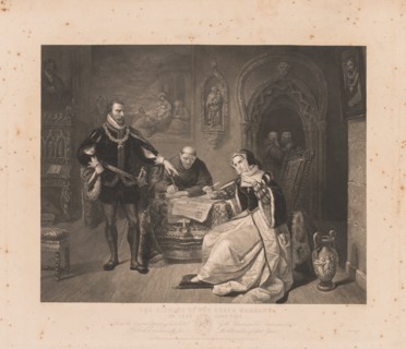 Signing of the Death Warrant of Lady Jane Grey. Creator: Charles Kennedy Burt (American, 1823-1892).
