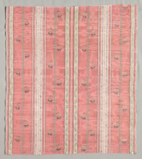 Silk Brocaded Textile, 1774-1793. Creator: Unknown.