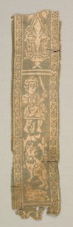 Silk Decorative Tunic Band with a Hunter, 700s. Creator: Unknown.