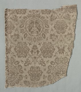 Silk Fragment, 1375-1399. Creator: Unknown.