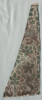 Silk Fragments, 1350-1399. Creator: Unknown.