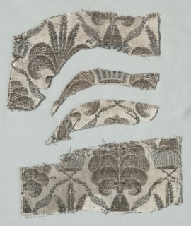 Silk Fragments, 1360-1399. Creator: Unknown.