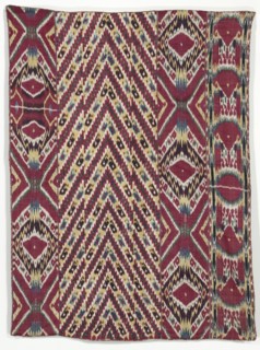 Silk Ikat Wall Hanging (#333), third quarter of the 1800s. Creator: Unknown.
