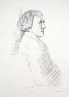 Sir Henry Irving, 1898. Creator: William Rothenstein (British, 1872-1945).