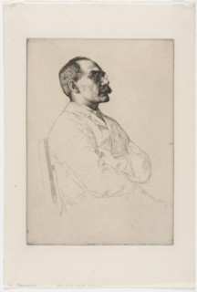 Sir Rudyard Kipling, 1898. Creator: William Strang (British, 1859-1921).