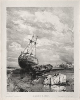 Six Marines: Marée basse, 1833. Creator: Eugène Isabey (French, 1803-1886).