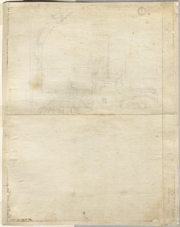 Sketch for San Giovanni in Laterano (verso), 1664. Creator: Lievin Cruyl (Flemish, c. 1640-c. 1720).