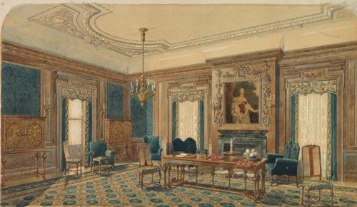 Sketch of Interior Design. Creator: August Frederick Biehle (American, 1854-1918).