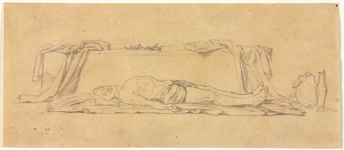 Sketch of the Dead Christ Lying by the Sepulchre, 1800s. Creator: Jules Eugène Lenepveu (French, 1819-1898).