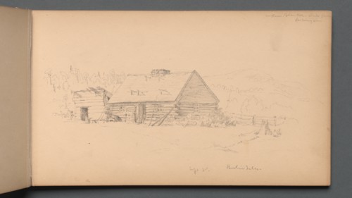 Sketchbook, page 14: "Berlin Falls September 2nd" , 1859. Creator: Sanford Robinson Gifford (American, 1823-1880).