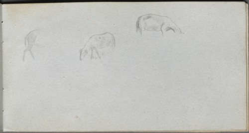 Sketchbook, page 20: Animal Study. Creator: Ernest Meissonier (French, 1815-1891).