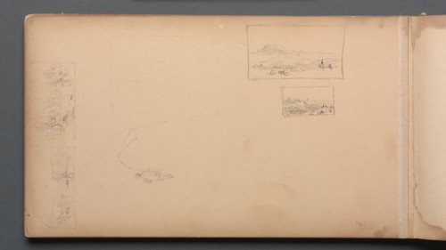 Sketchbook, page 37: Maine Landscape Vignittes, 1859. Creator: Sanford Robinson Gifford (American, 1823-1880).