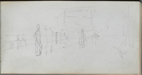 Sketchbook, page 40: Perspective Study. Creator: Ernest Meissonier (French, 1815-1891).