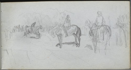 Sketchbook, page 52: Figure Study . Creator: Ernest Meissonier (French, 1815-1891).
