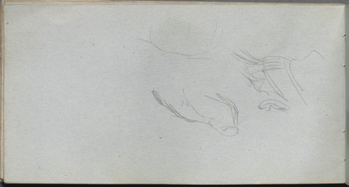 Sketchbook, page 72: Figure Study. Creator: Ernest Meissonier (French, 1815-1891).