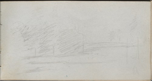 Sketchbook, page 78: Landscape Study. Creator: Ernest Meissonier (French, 1815-1891).