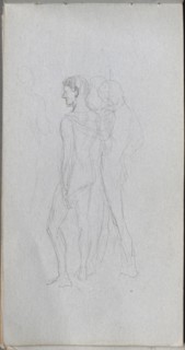 Sketchbook, page 92: Two Nudes. Creator: Ernest Meissonier (French, 1815-1891).