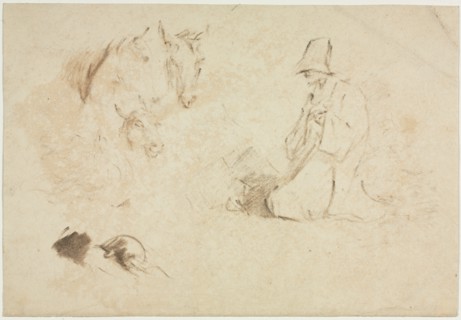 Sketches: Figures and Animals. Creator: Thomas Gainsborough (British, 1727-1788).