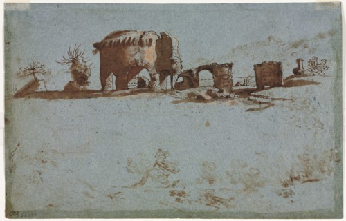 Small Group of Roman Ruins, c. 1650. Creator: Unknown.