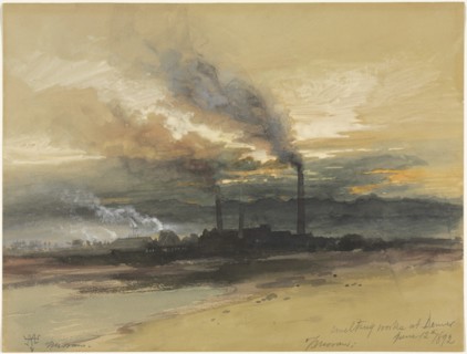 Smelting Works at Denver, 1892. Creator: Thomas Moran (American, 1837-1926).