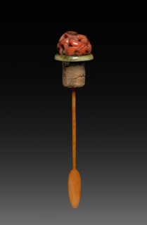 Snuff Bottle (stopper), 1661-1722. Creator: Unknown.