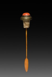 Snuff Bottle with Stopper (stopper), 1723-1735. Creator: Unknown.