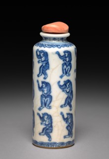 Snuff Bottle with Stopper, 1723-1735. Creator: Unknown.