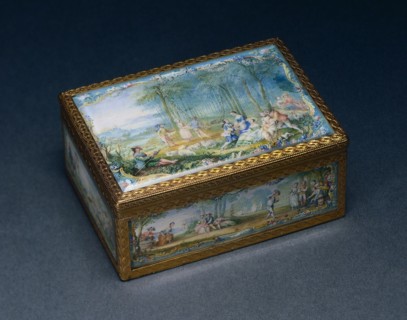 Snuff Box (Tabatière), 1753-1754. Creator: Jean Ducrollay (French, 1709-1787); Louis Nicolas van Blarenberghe (French, 1716-1794).
