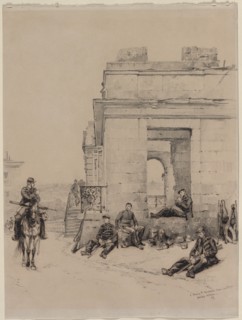 Soldiers Resting, 1878. Creator: Édouard Detaille (French, 1848-1912).