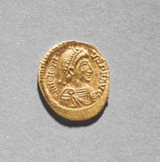 Solidus of Arkadios , 395-408. Creator: Unknown.