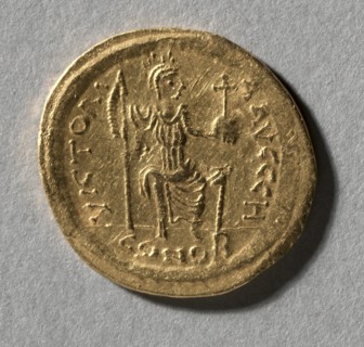 Solidus of Justin II, 565-578. Creator: Unknown.