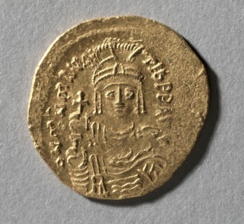 Solidus of Maurice Tiberius, 583-602. Creator: Unknown.