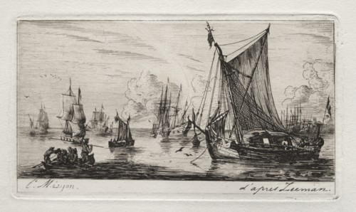 South Sea Fishers, 1850. Creator: Charles Meryon (French, 1821-1868).