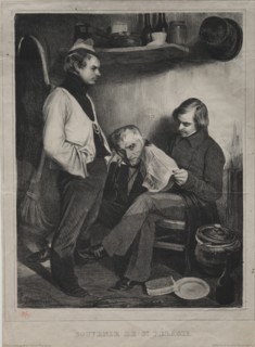 Souvenir of the Prison ot Ste. Pélagie, 1834. Creator: Honoré Daumier (French, 1808-1879); Aubert.