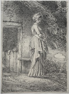 Specimens of Polyautgraphy: The Lost Apple, 1803. Creator: Thomas Stothard (British, 1755-1834).