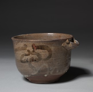 Spouted Bowl with Flower Design: Karatsu Ware, late 16th century. Creator: Unknown.
