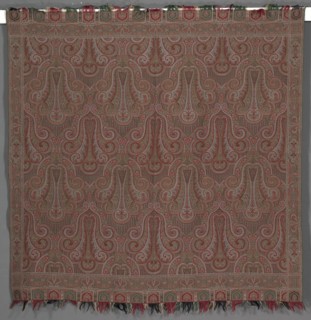 Square Reversible Shawl, c. 1865. Creator: Unknown.