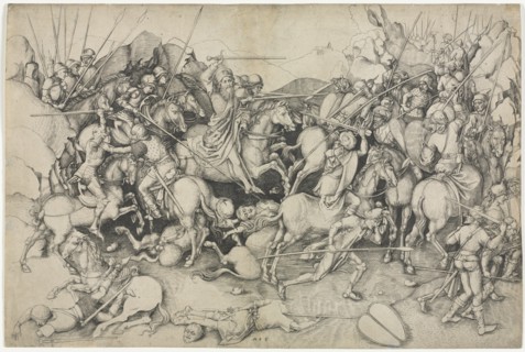 St. James and the Saracens, 15th Century. Creator: Martin Schongauer (German, c.1450-1491), attributed to.