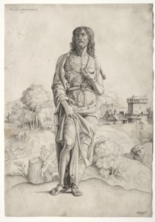 St. John the Baptist, c. 1505. Creator: Giulio Campagnola (Italian, 1482-1515).