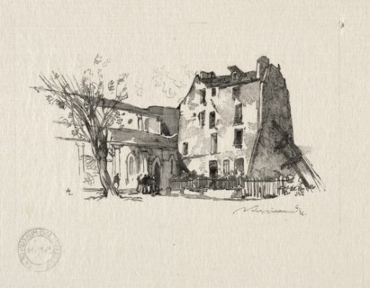 St. Julien le Pauvre: Le Presbytère. Creator: Auguste Louis Lepère (French, 1849-1918).