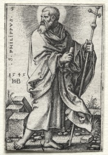St. Philip, 1545-1546. Creator: Hans Sebald Beham (German, 1500-1550).