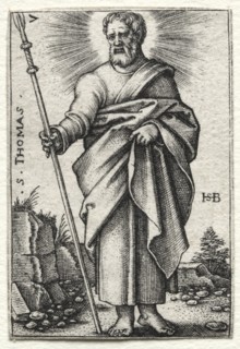 St. Thomas, 1545-1546. Creator: Hans Sebald Beham (German, 1500-1550).