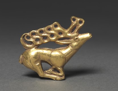 Stag Plaque, 400-300 BC. Creator: Unknown.